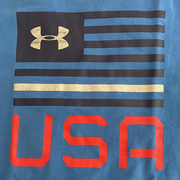 Under Armour Blue USA Youth XL t-shirt - Picture 2 of 5